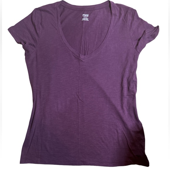 Pink Victoria’s Secret deep V plum shirt - Picture 1 of 3